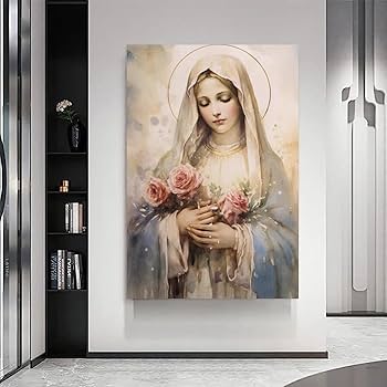 Amazon.co.jp: 美しい聖母マリアのポスター ポスター装飾絵画 Amazon.co.jp: 美しい聖母マリアのポスター ポスター装飾絵画